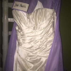 Elegant Cream Strapless Dress